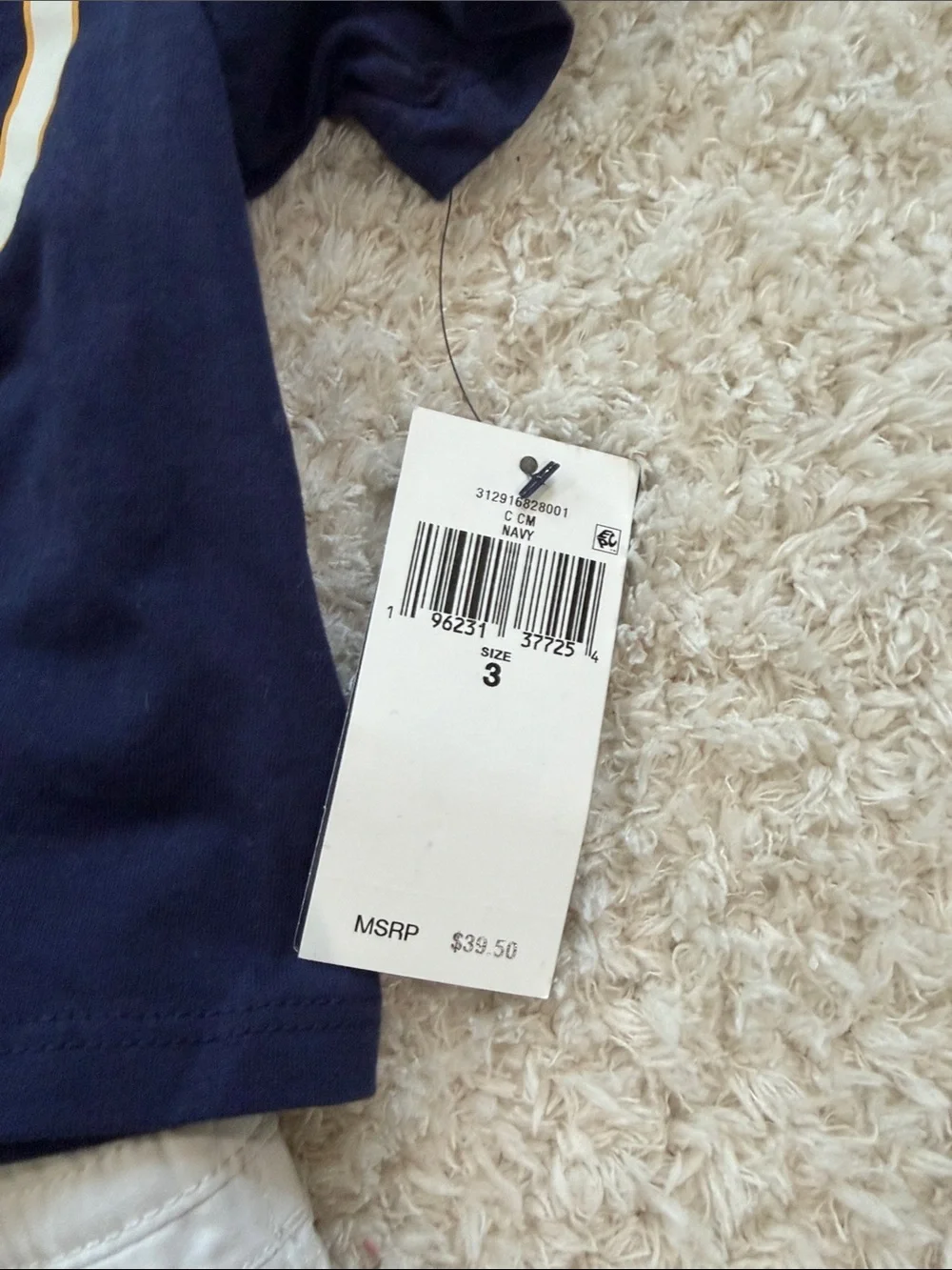 Ralph Lauren Navy Kids Polo & Graphic Tee Set with White Shorts LOT 2T/3T